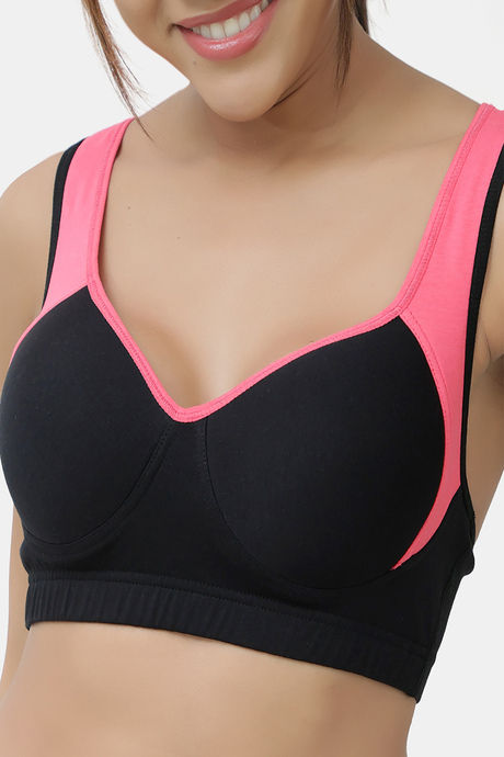 Lady Lyka Cotton Padded Sports Bra (Pack of 2) - Multicolor — image 6